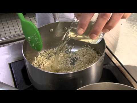 Risotto nero with baby squid and gremolata recipe