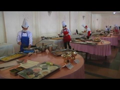 North Korea's late leader feted with food