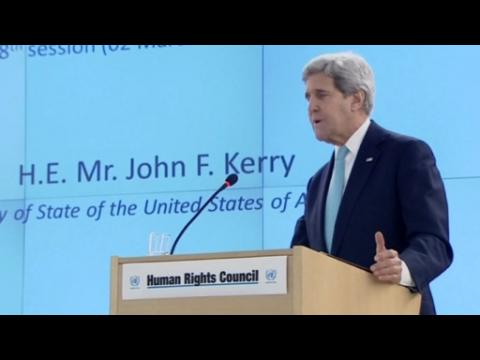 Kerry denounces 'deeply concerning' U.N. rights council record on Israel