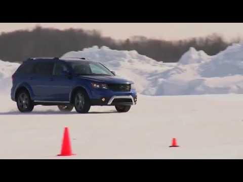 2015 FCA Winter Drive Program On-Road Dodge Journey Blue | AutoMotoTV