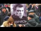 Russians march in memory of murdered Kremlin critic Boris Nemtsov