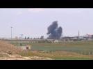 Syria unleashes air power near seized Jordan border crossing