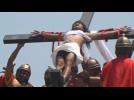 Nailed on the cross on Good Friday in the Philippines