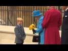 Britain’s Queen attends Easter Sunday service