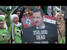 Syrians want peace, call for Assad's removal