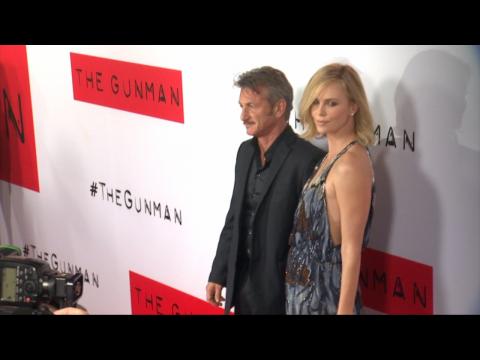 Sean Penn With A Sexy Charlize Theron At The Gunman' Premiere