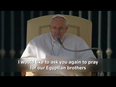 Pope asks pilgrims to pray for Egyptian Christians beheaded in Libya