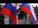 Russians celebrate first anniversary of Crimea annexation