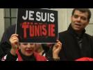 Demonstrators in Paris show support for Tunisia after museum attack