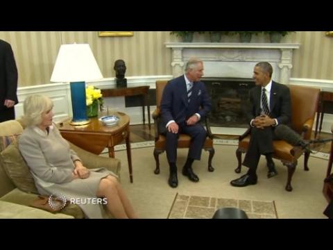 Obama meets with Britain's Prince Charles