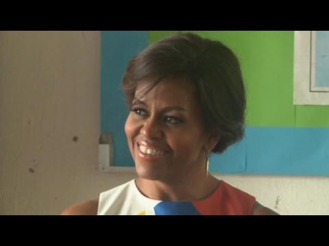 First lady Obama visits Cambodia for education initiative