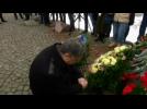 Ukrainian leaders lay flowers at memorial to Afghanistan veterans