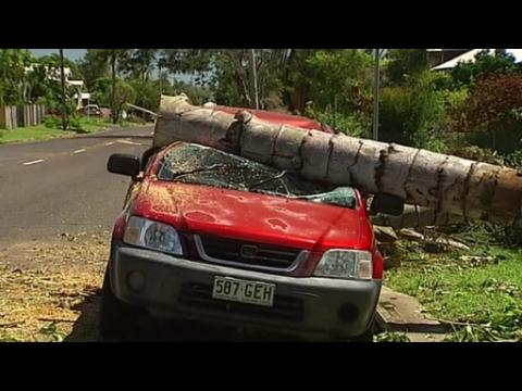 Residents survey cyclone damage in Australia