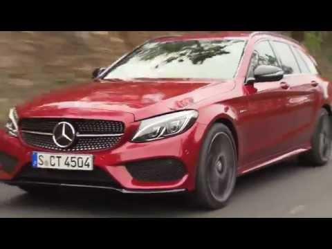 Mercedes-Benz C 450 AMG 4MATIC Estate Red Metallic - Driving Video | AutoMotoTV