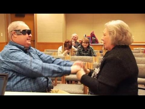 Blind man sees wife for the first time in a decade - here's how