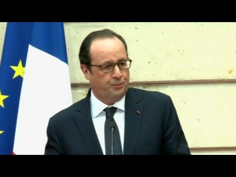"They died because they wanted to, again, push back the frontiers" - Hollande