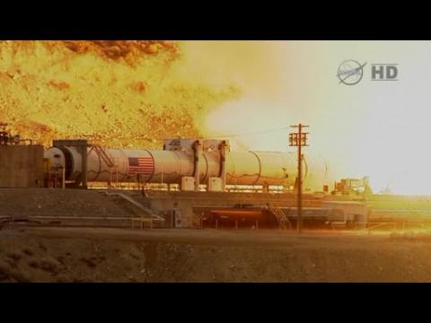 NASA test-fires rocket motor for deep space
