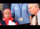 Britain's Prince Charles visits Zaatari refugee camp