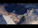Massive sinkhole in New Jersey swallows car