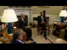 Obama, Afghan president in talks over troop withdrawal