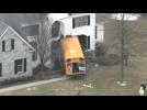 School bus crashes into Philadelphia home