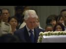 Former U.S. President Clinton bids farewell to Singapore's founder Lee