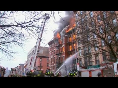 Building collapses, burns in New York's East Village - authorities