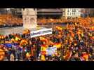 Right wing demonstration in Madrid against PM Sanchez - Label : AFPTV - First images - Category : News