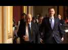 French FM meets in Paris british counterpart
