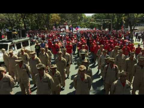 Maduro supporters rally in Caracas