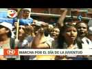 Maduro supporters gather for youth day rally in Caracas