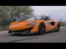 McLaren 600LT Spider in Myan Orange Driving Video