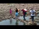 People use illegal trails to cross the Colombia-Venezuela border