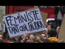 Demonstrators hit Paris streets for International Women's Day