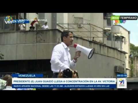 Venezuela's Guaido addresses crowd at opposition rally