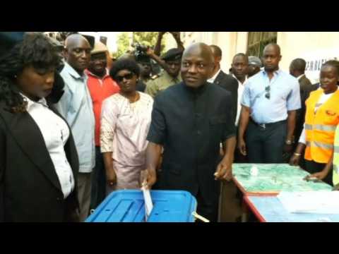Guinea-Bissau president votes in legislative elections
