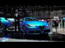 Alfa Romeo stands at the Geneva International Motor Show 2019