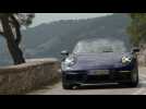 Porsche 911 Carrera 4S Cabriolet in Gentian Blue Metallic Driving Video