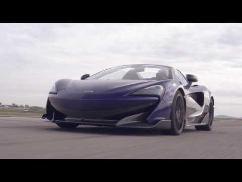 McLaren 600LT Spider in Lantana Purple Driving Video