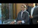 Candidate and ex-PM Tymoshenko votes in Ukraine's election - Label : AFPTV - First images - Category : News