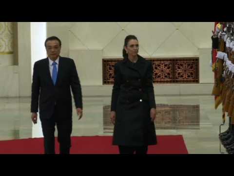 Chinese PM Li Keqiang welcomes NZealand counterpart in Beijing