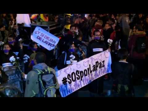 Protest against Duque's reforms of peace agreement with FARC