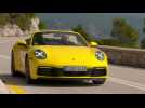 Porsche 911 Carrera 4S Cabriolet in Racing Yellow Driving Video