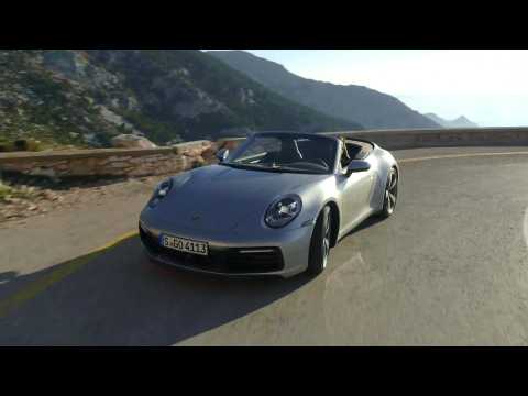 Porsche 911 Carrera S Cabriolet GT in Silver Metallic Driving Video