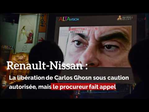 Carlos Ghosn: libération sous caution autorisée, mais le procureur fait appel