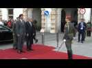 Qatar's Emir arrives to meet with Austrian President