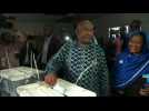 Comoros leader Azali casts his vote in presidential poll