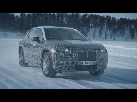 The BMW iNext undergoes winter trial tests