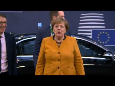 European leaders arrive for EU Council summit