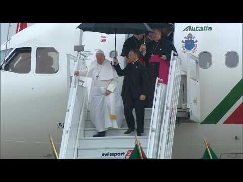 Pope Francis arrives in Morocco for his two-day visit